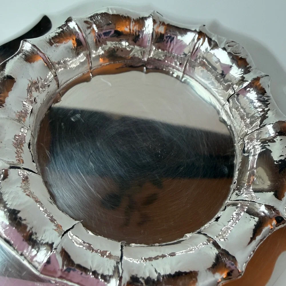 VTG Set Silver Plated Scallop Nut Dishes - Chippendale Silver Co 692 & 1 Unknown